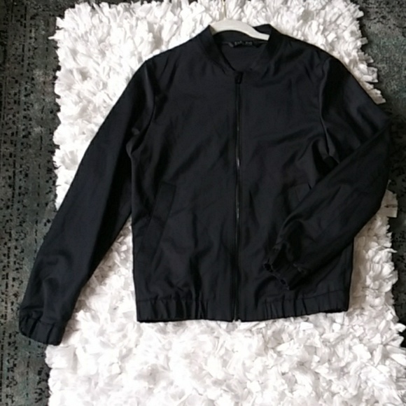 zara navy blue jacket